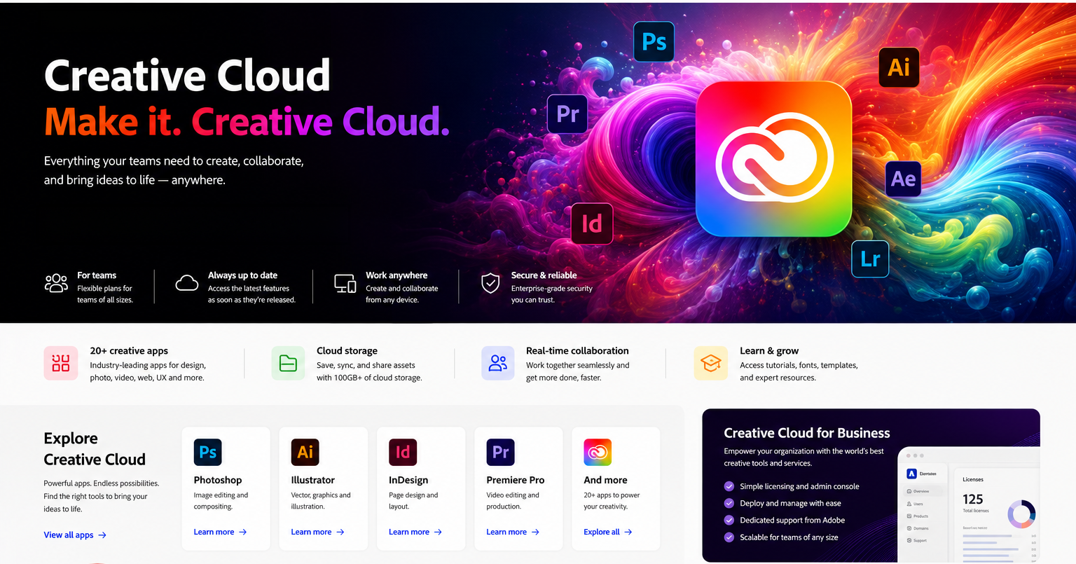 Creative Cloud overview, features and apps