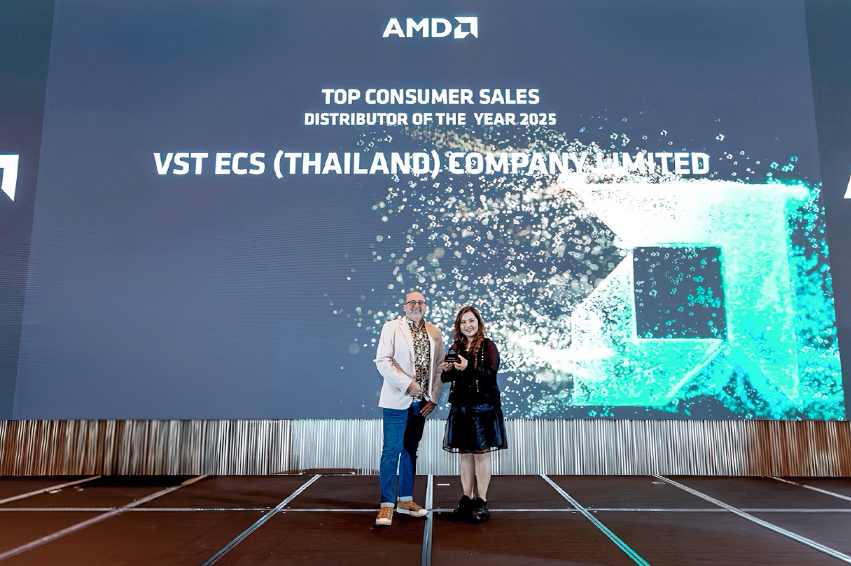 VST ECS (Thailand) Reinforces Its Leadership in the IT Market Wins Two “Distributor of the Year 2025” Awards from AMD