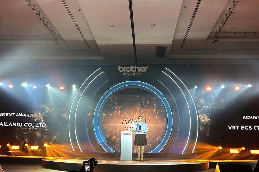 VST ECS (Thailand) garnered "Achievement Award" from Brother