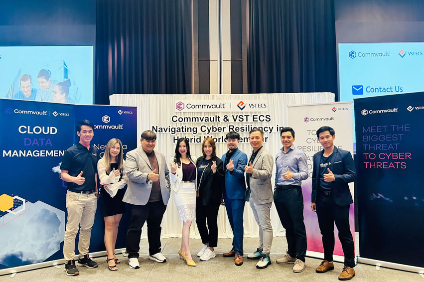 VST ECS (Thailand) together with Commvault organized the event "Navigating Cyber Resiliency in a Hybrid World"