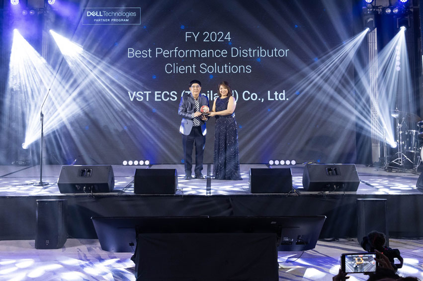 VST ECS (Thailand) garnered 2 awards of FY2024 Best Performance Distributor from Dell Technologies