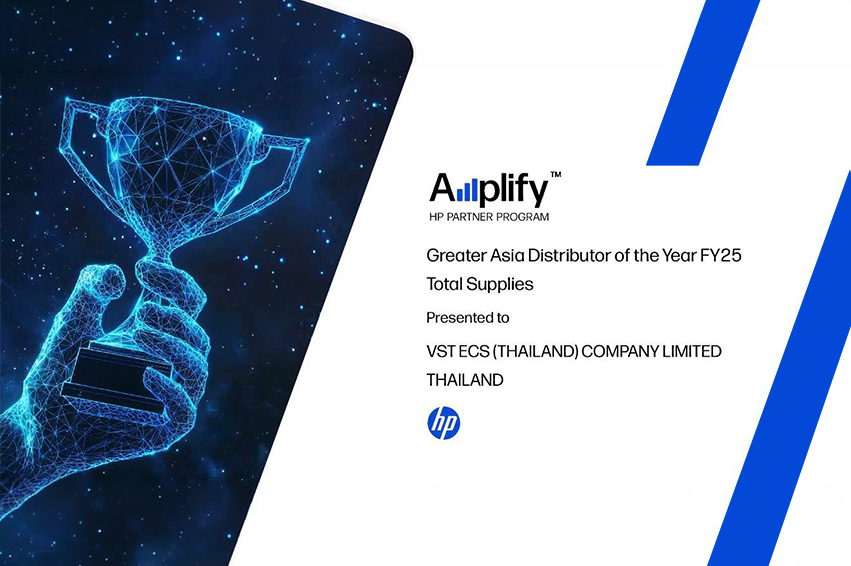 VST ECS (Thailand) Receives Greater Asia Distributor of the Year FY25-Total Supplies from HP Inc.