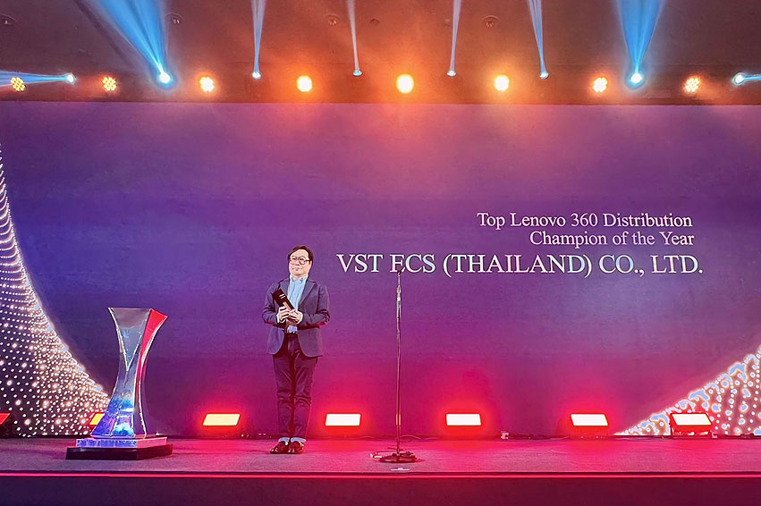 VST ECS (Thailand) was awarded 3 prestigious awards from Lenovo