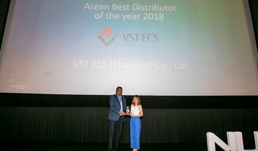 VST ECS (Thailand) garnered ASEAN Best Distributor of the Year 2018 from Nutanix