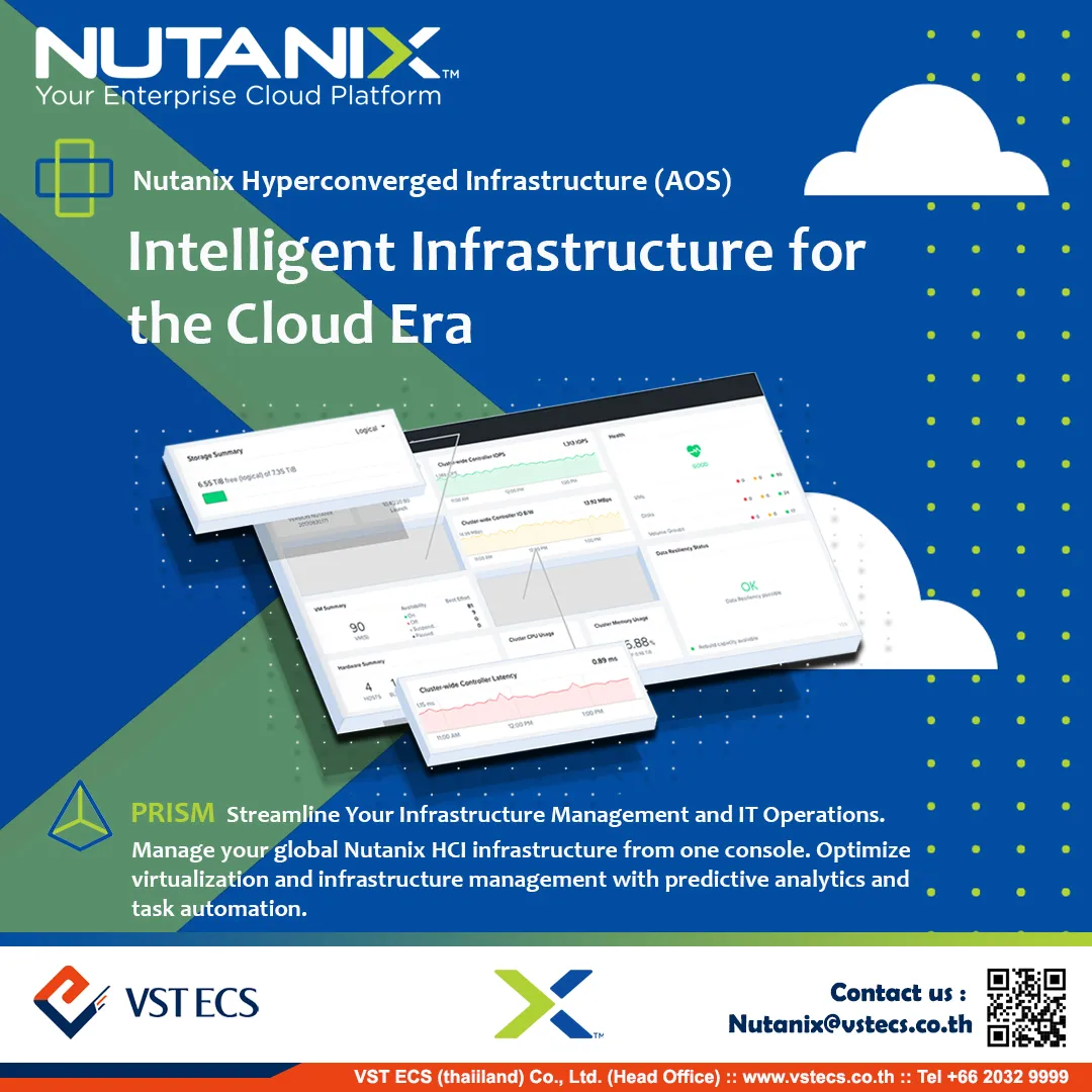 Nutanix Acropolis และ Prism ซอฟต์แวร์ชั้นนำด้านโซลูชัน Hyperconverged ...