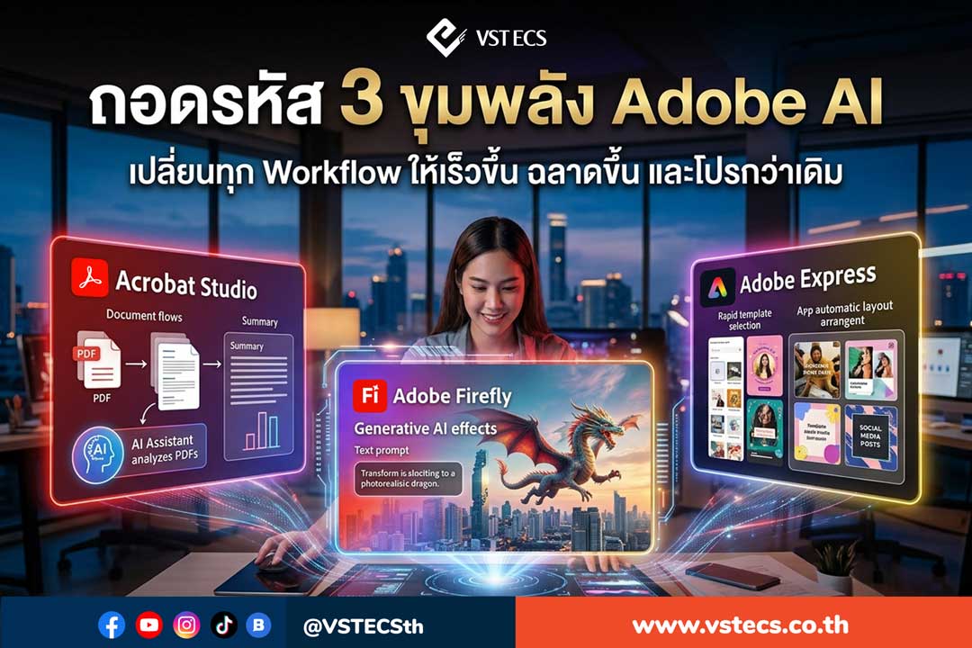 Adobe AI เปลี่ยนทุก Workflow ให้เร็วขึ้น ฉลาดขึ้น และโปรกว่าเดิม