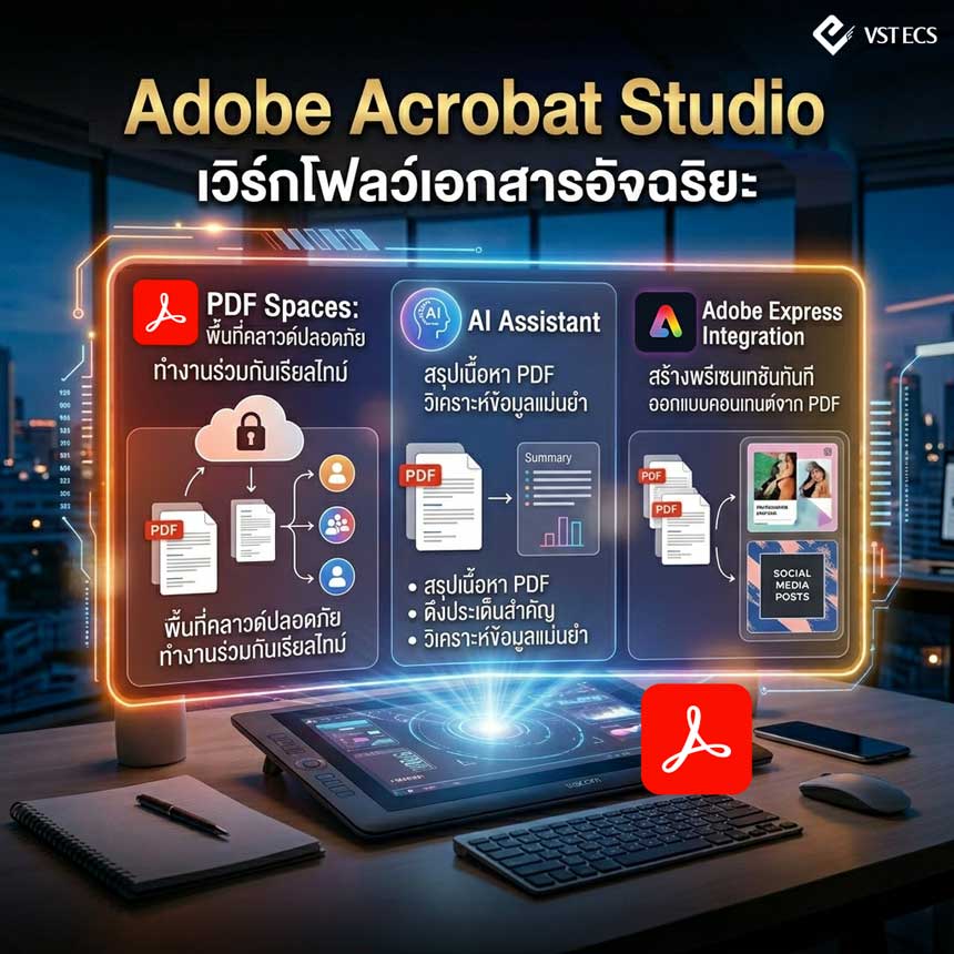 Adobe Acrobat Studio เวิร์กโฟลว์เอกสารอัจฉริยะ