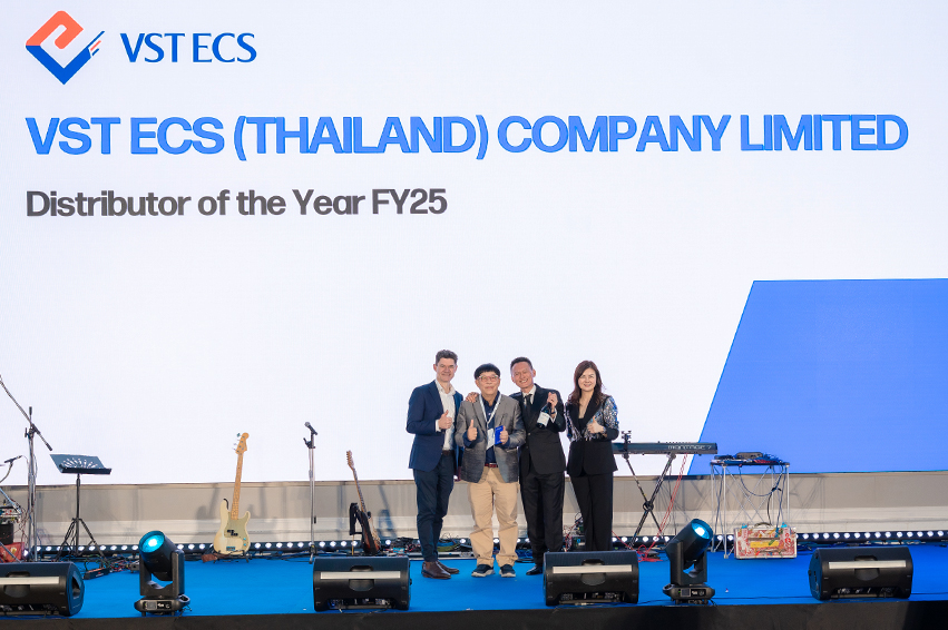 VST ECS (Thailand) คว้ารางวัล Distributor of the Year FY25 จาก HP ในฐานะดิสทริบิวเตอร์ที่มียอดขายสูงสุดในภาพรวมทุกกลุ่มสินค้า ปี 2025