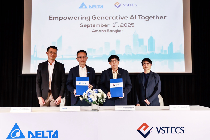 เดลต้า อีเลคโทรนิคส์ (ประเทศไทย) แต่งตั้ง วีเอสที อีซีเอส (ประเทศไทย) เป็นผู้จัดจำหน่ายอย่างเป็นทางการ เสริมความแข็งแกร่งการกระจายสินค้า UPS และโซลูชันโครงสร้างพื้นฐานดาต้าเซ็นเตอร์ทั่วประเทศ