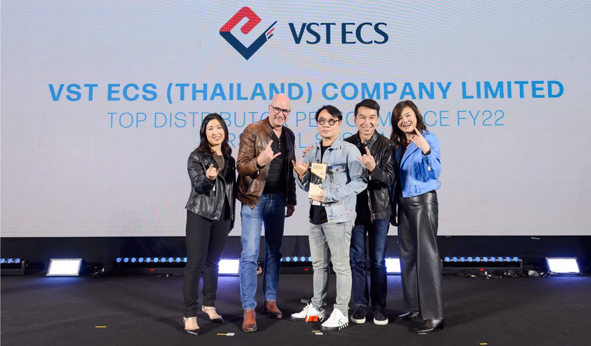 วีเอสที อีซีเอส (ประเทศไทย) คว้ารางวัลสุดยอดดิสทริบิวเตอร์ผลงานยอดเยี่ยมประจำปี 2565 กลุ่มสินค้า Personal Systems จาก HP